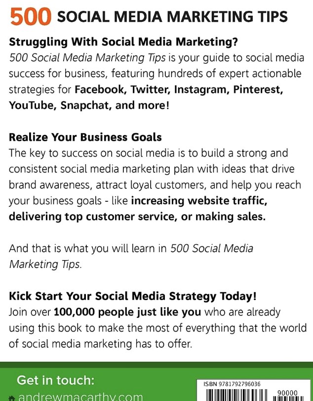 When you are a small business owner or budding entrepreneur, setting up a social media marketing strategy can be a daunting prospect. As the landscape continues to grow and evolve at a rapid pace, what you need (and what I provide) is a host of up-to-date ideas and step-by-step strategies that will make a real, visible difference to your brand.