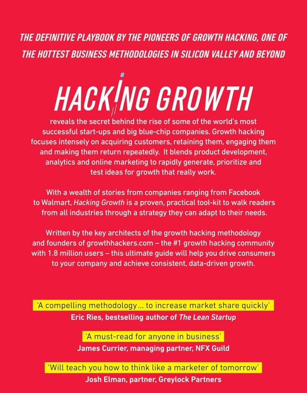 Hacking Growth is a highly accessible, practical, method for growth that involves cross-functional teams and continuous testing and iteration. Hacking Growth does for marketshare growth what THE LEAN STARTUP does for product development and BUSINESS MODEL GENERATION does for strategy. HACKING GROWTH focuses on customers - how to attain them, retain them, engage them, and monetize them - rather than product.